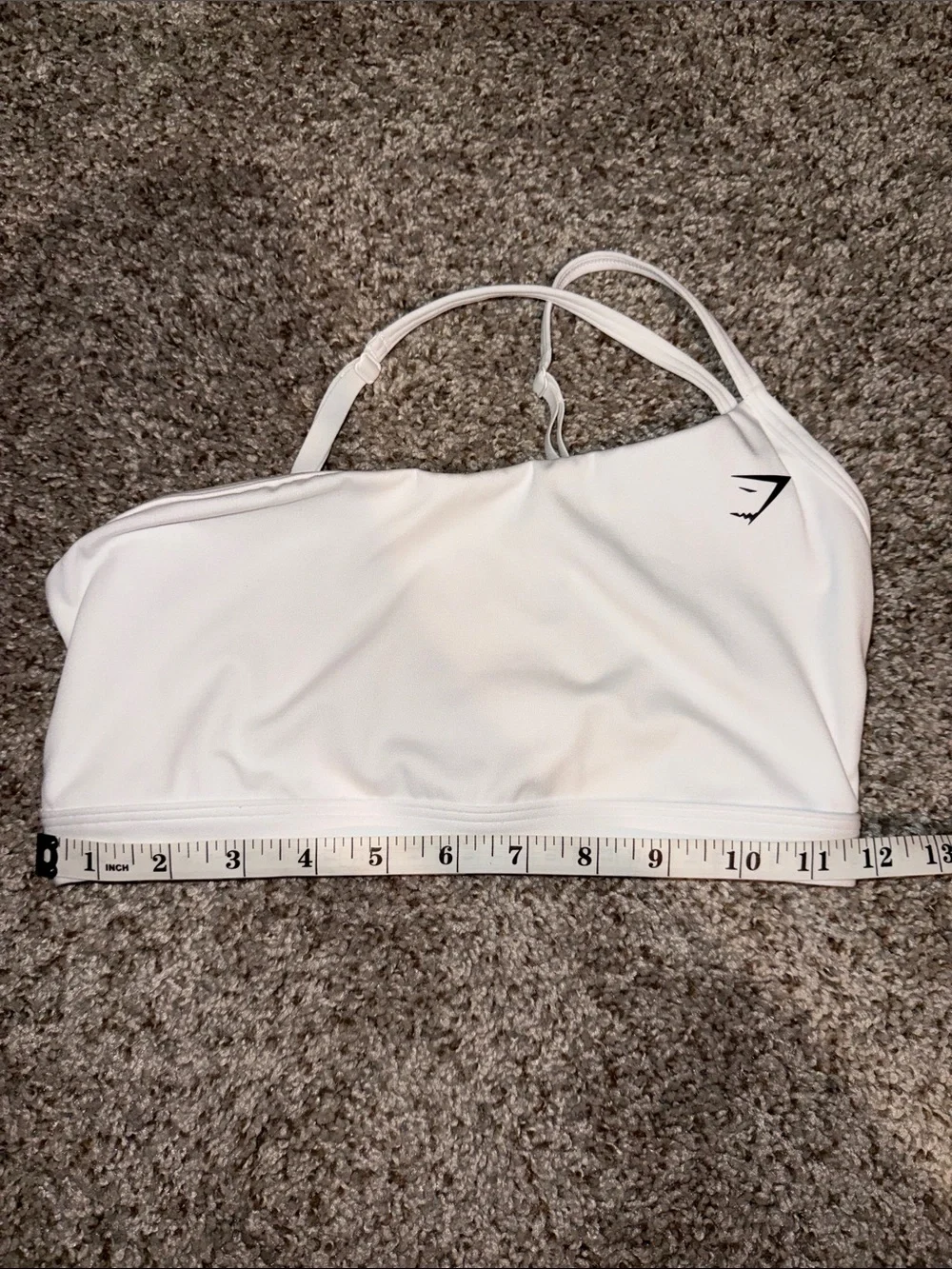 Gymshark One-Strap Sports Bra White